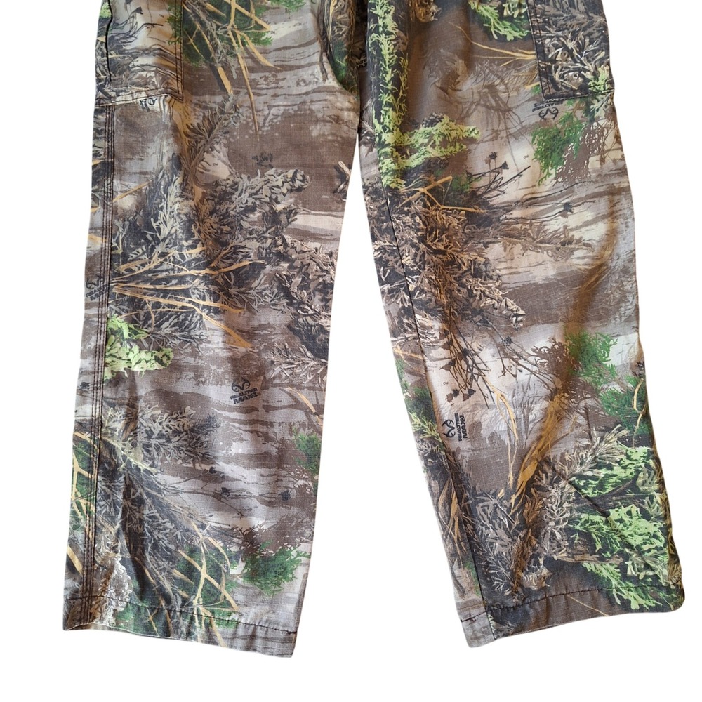 Rustic Ridge Ripstop Realtree Max Camo Pants Mens Cargo Adjustable Large - Picture 3 of 7